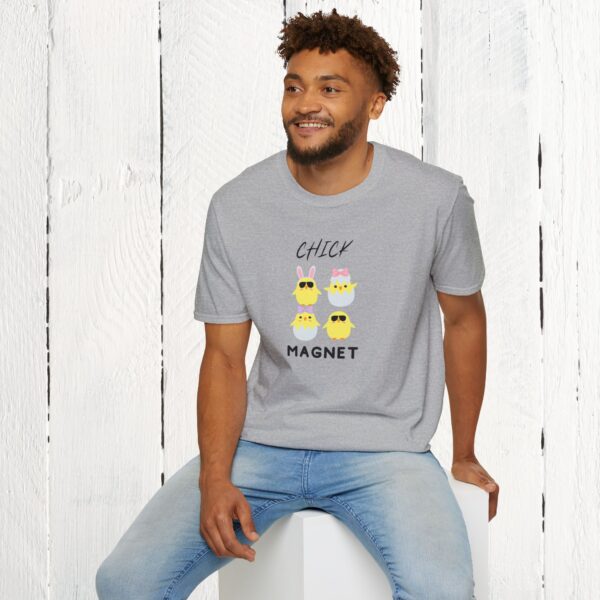 Chick magnet | Adult Unisex Softstyle T-Shirt - Image 6