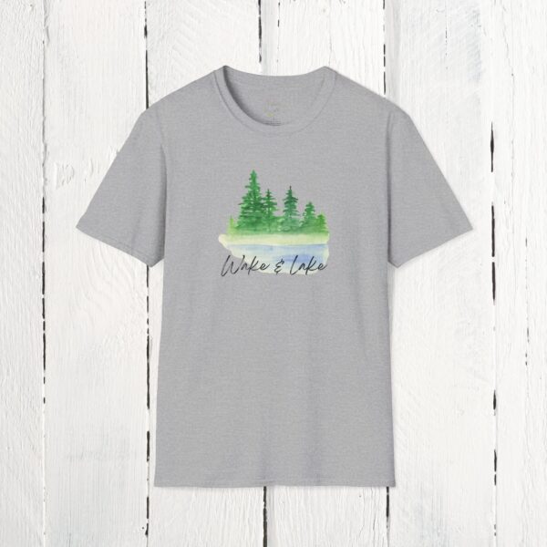 Wake & Lake | Unisex Softstyle T-Shirt - Image 2