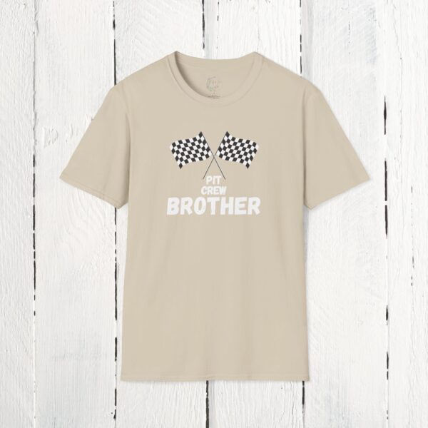 Pit crew brother | Adult Unisex Softstyle T-Shirt - Image 7