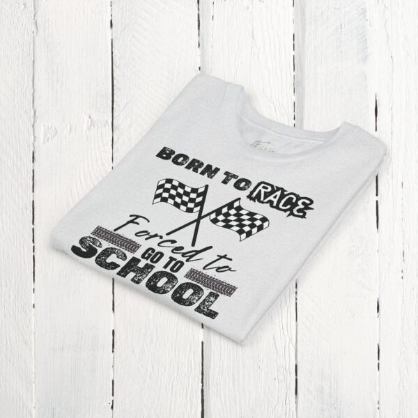 Born to race, forced to go to school | Youth Short Sleeve Tee - Image 8