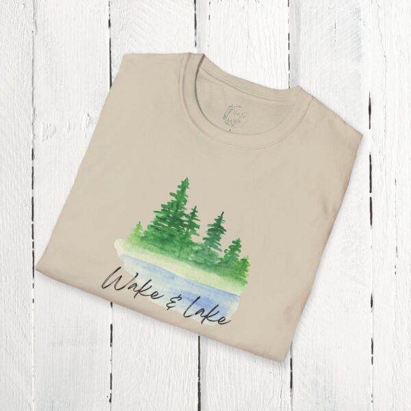 Wake & Lake | Unisex Softstyle T-Shirt - Image 9