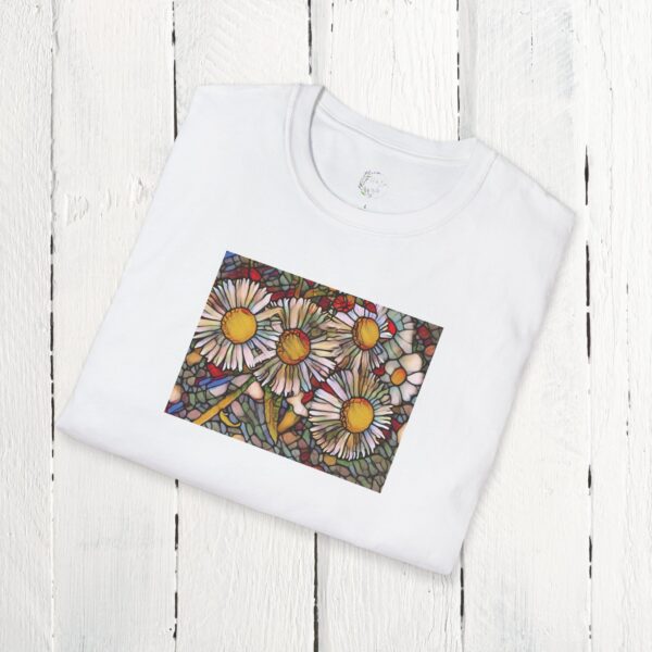 Stained glass floral | Unisex Softstyle T-Shirt - Image 9