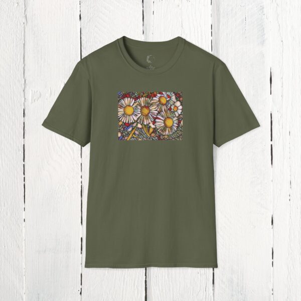 Stained glass floral | Unisex Softstyle T-Shirt - Image 2