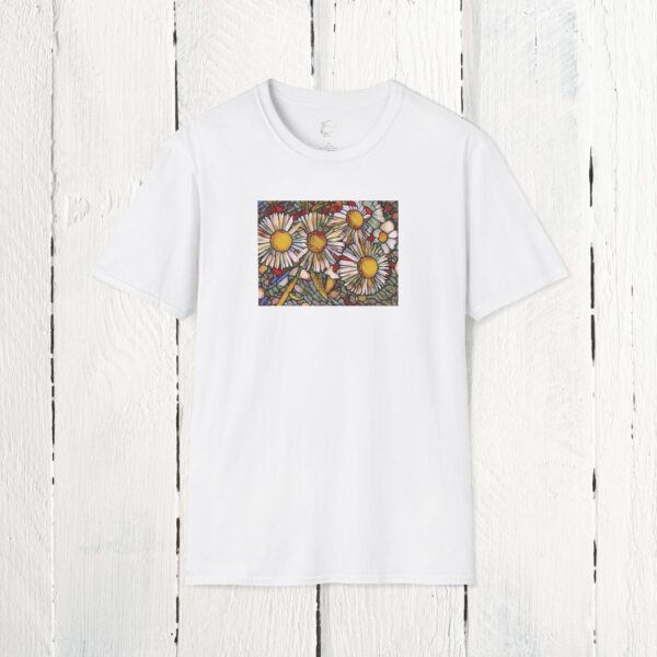 Stained glass floral | Unisex Softstyle T-Shirt - Image 8