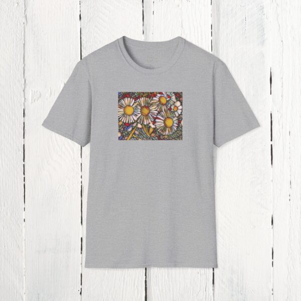 Stained glass floral | Unisex Softstyle T-Shirt - Image 22