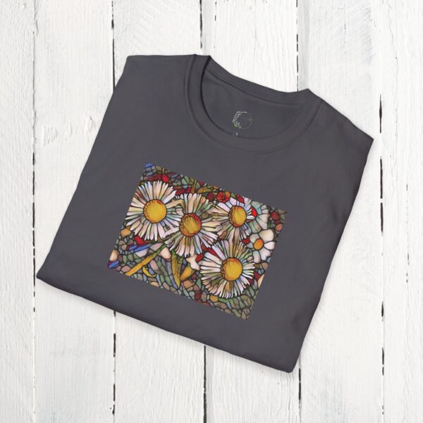 Stained glass floral | Unisex Softstyle T-Shirt - Image 30