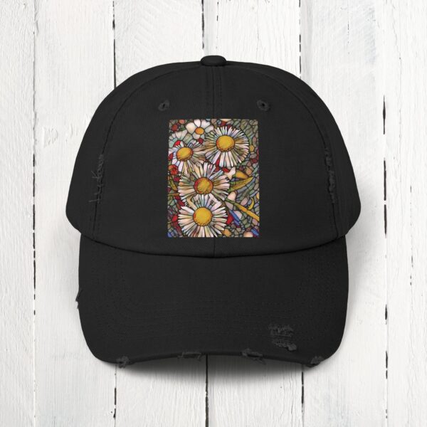 Stained Glass floral | Unisex Distressed Cap