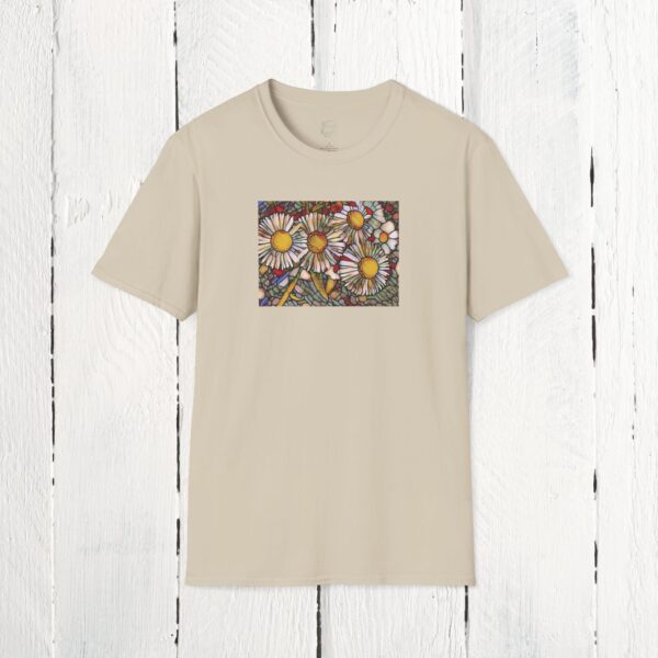 Stained glass floral | Unisex Softstyle T-Shirt - Image 15