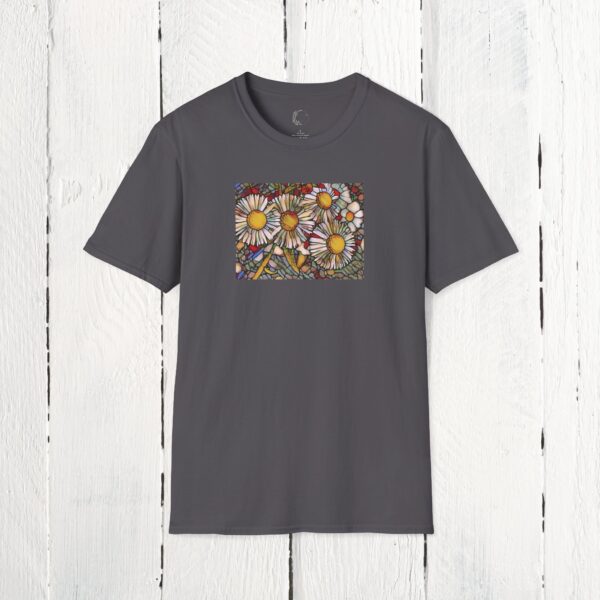 Stained glass floral | Unisex Softstyle T-Shirt - Image 29