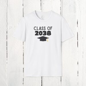Style 2-Grow with me tee | Class of 2038 | Front side only | Unisex Softstyle T-Shirt