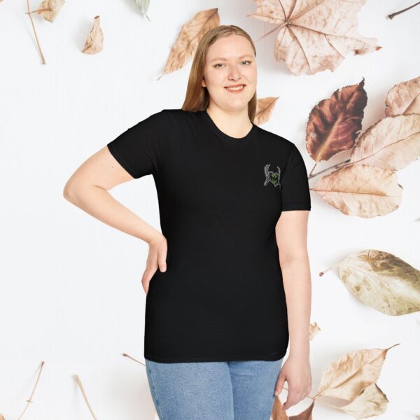 Skeleton heart hands | Unisex Softstyle T-Shirt - Image 4