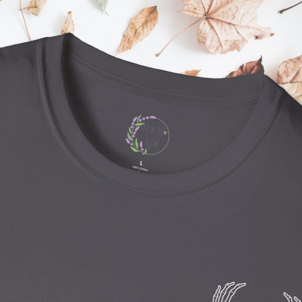 Skeleton heart hands | Unisex Softstyle T-Shirt - Image 10