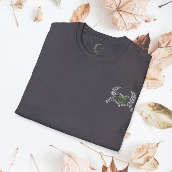 Skeleton heart hands | Unisex Softstyle T-Shirt - Image 11