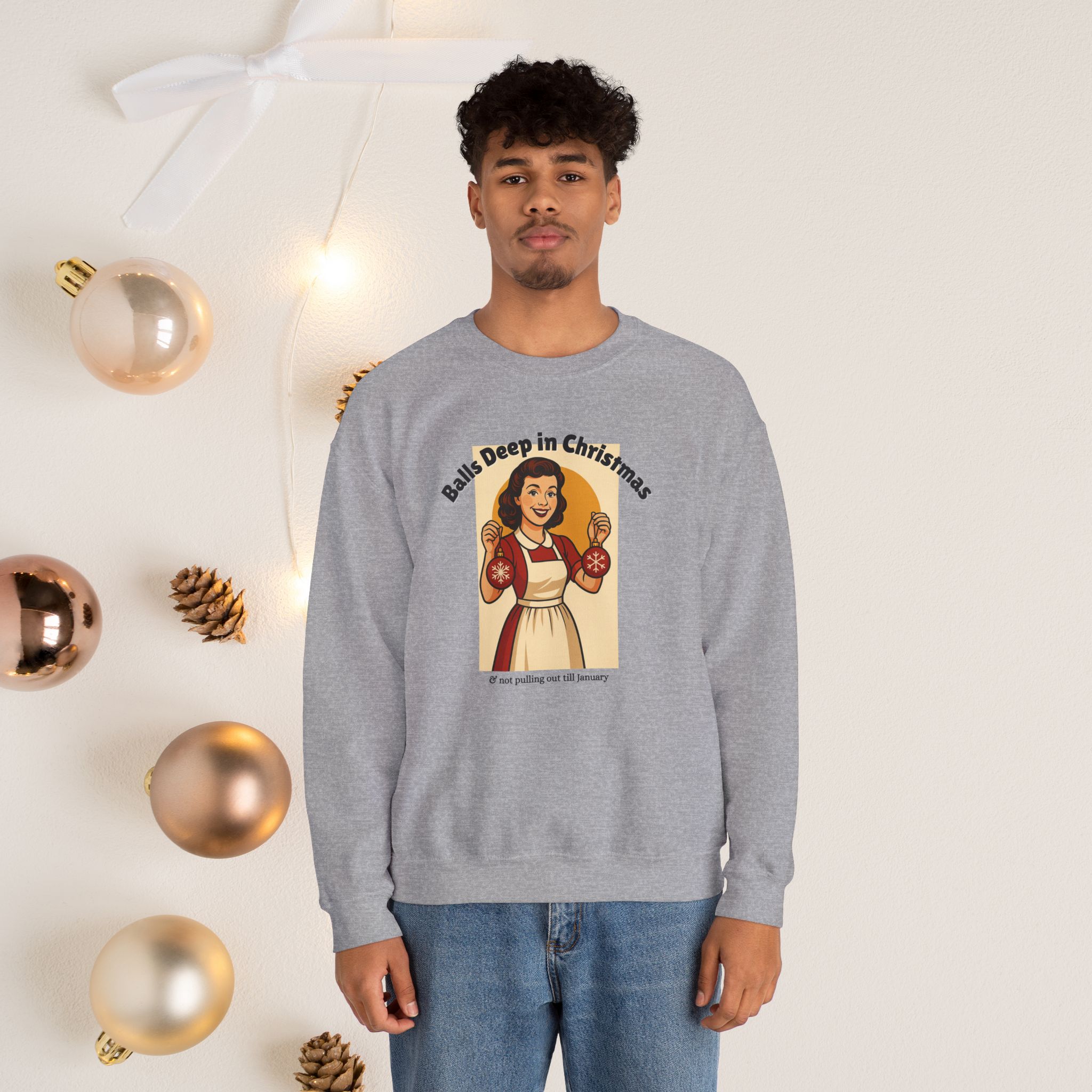Balls deep | Unisex | Heavy Blend™ Crewneck Sweatshirt - Image 10