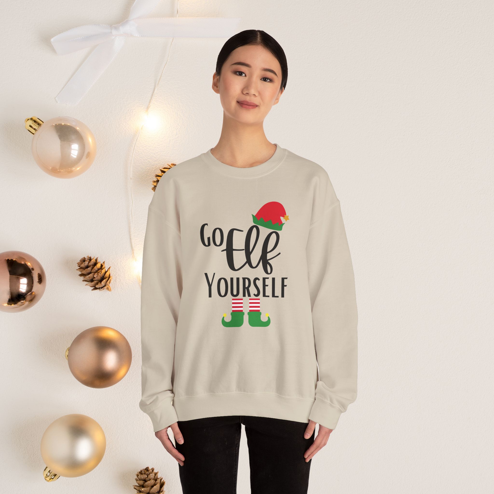 Go elf yourself | Crewneck Sweatshirt | unisex - Image 3