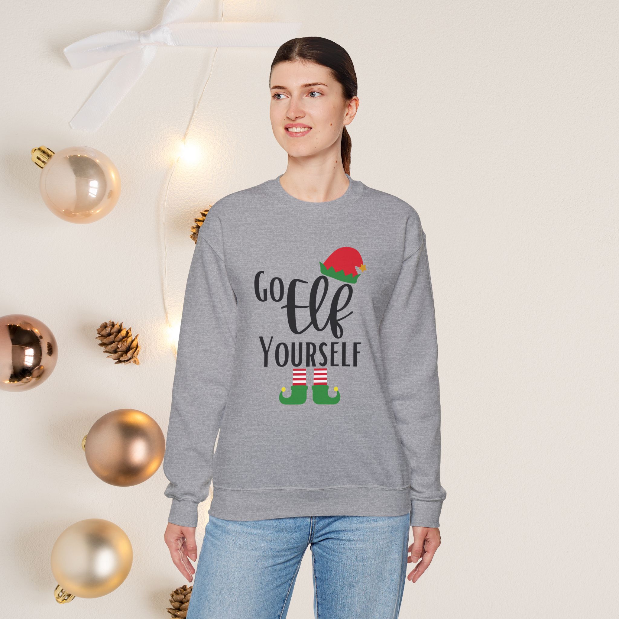 Go elf yourself | Crewneck Sweatshirt | unisex - Image 14