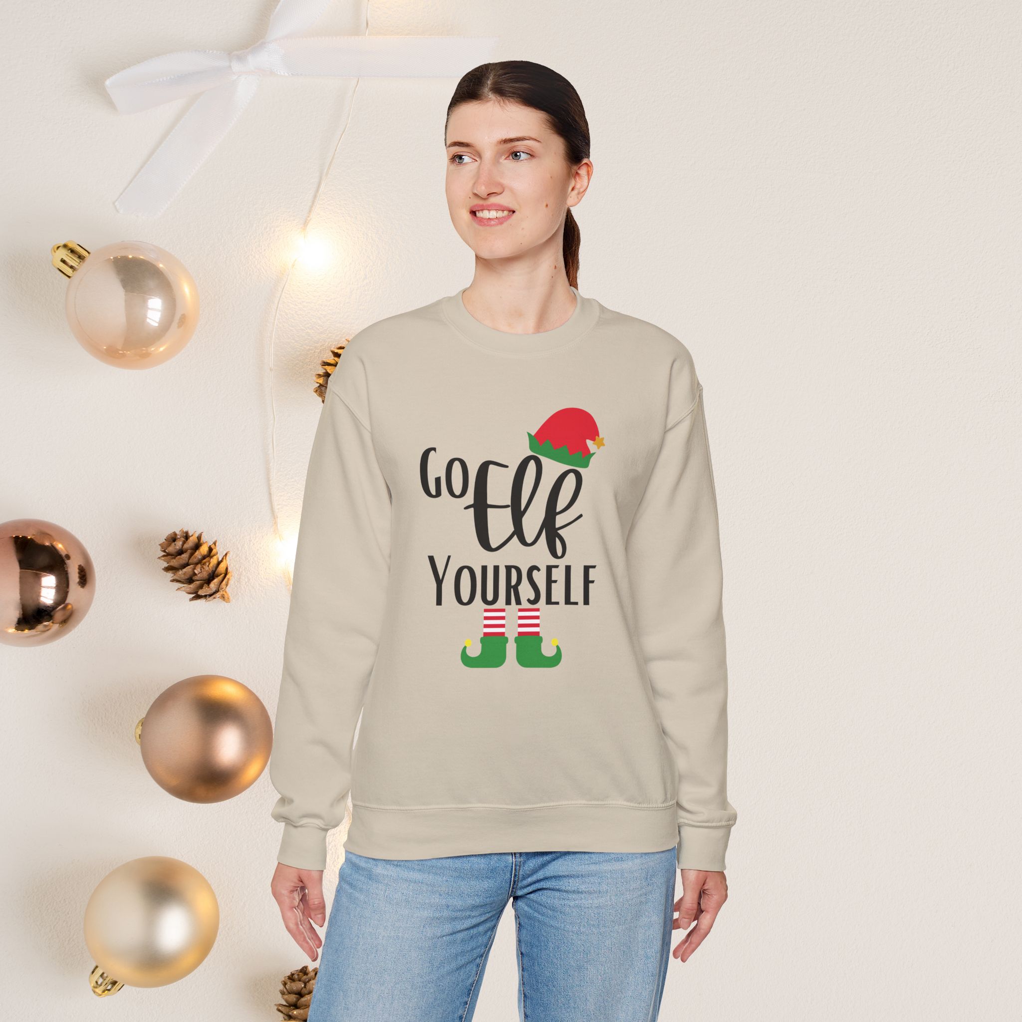 Go elf yourself | Crewneck Sweatshirt | unisex - Image 6