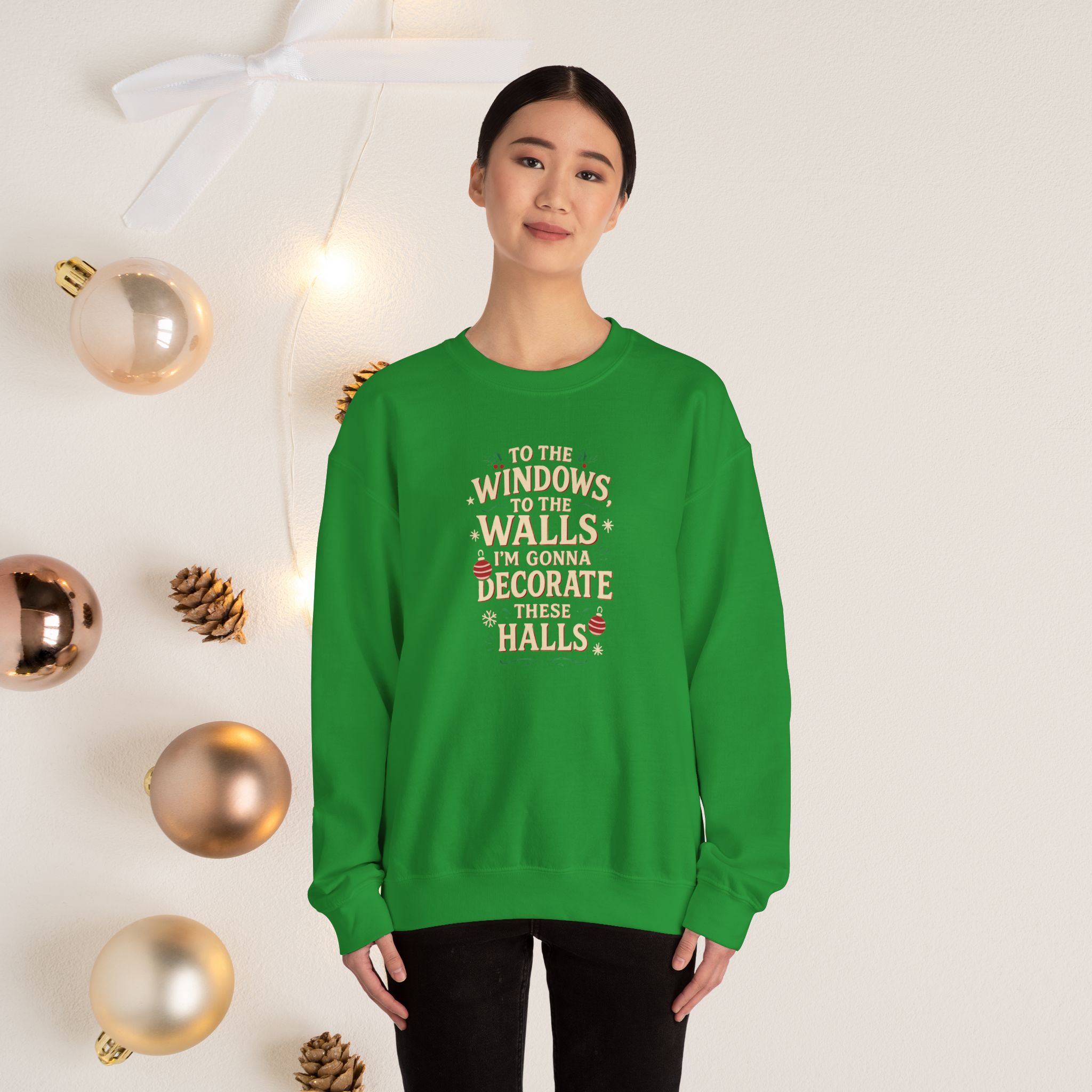 To the windows design 2 | Unisex | Heavy Blendâ„¢ Crewneck Sweatshirt - Image 4