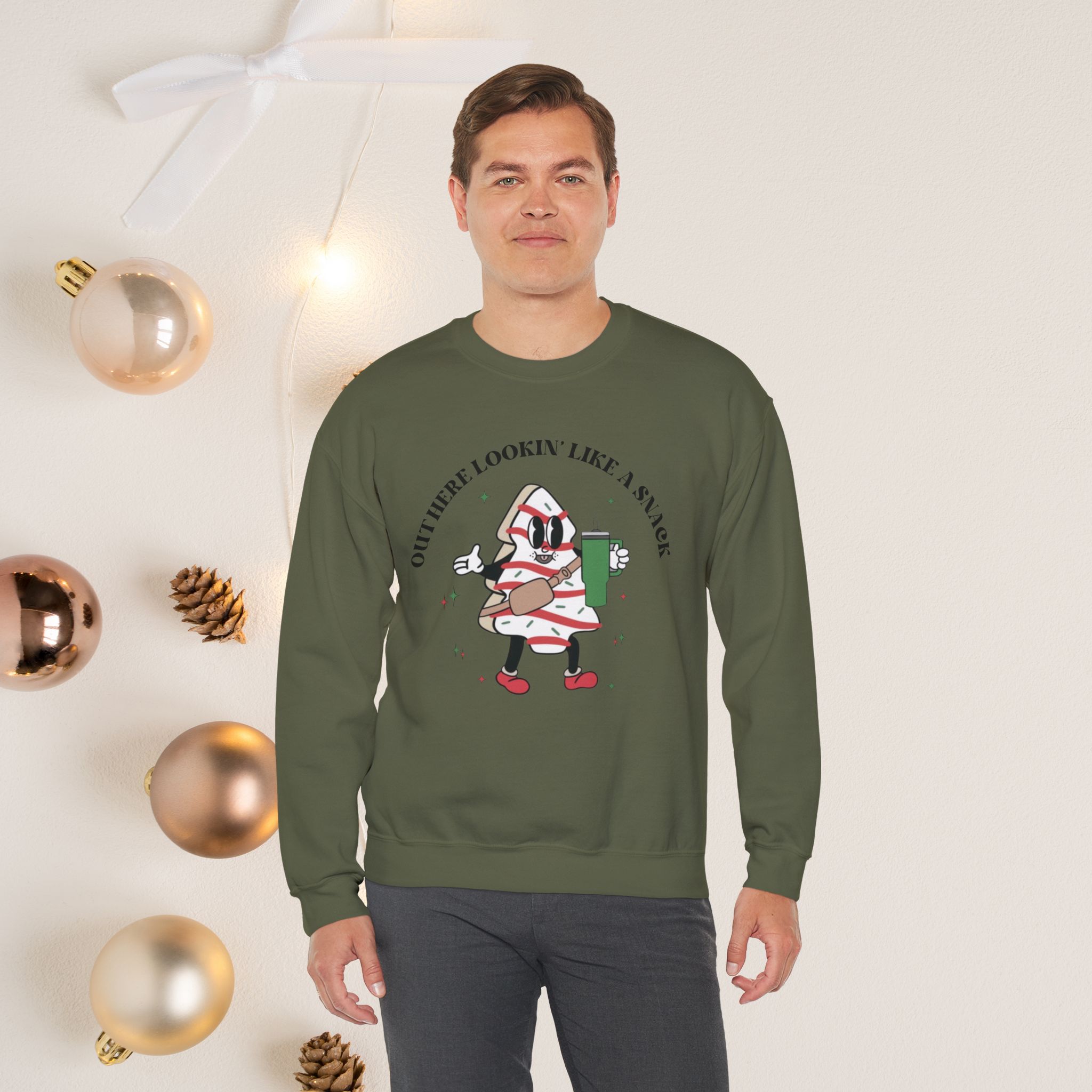 Out here lookin' like a snack, | Unisex Crewneck Sweatshirt - Image 19