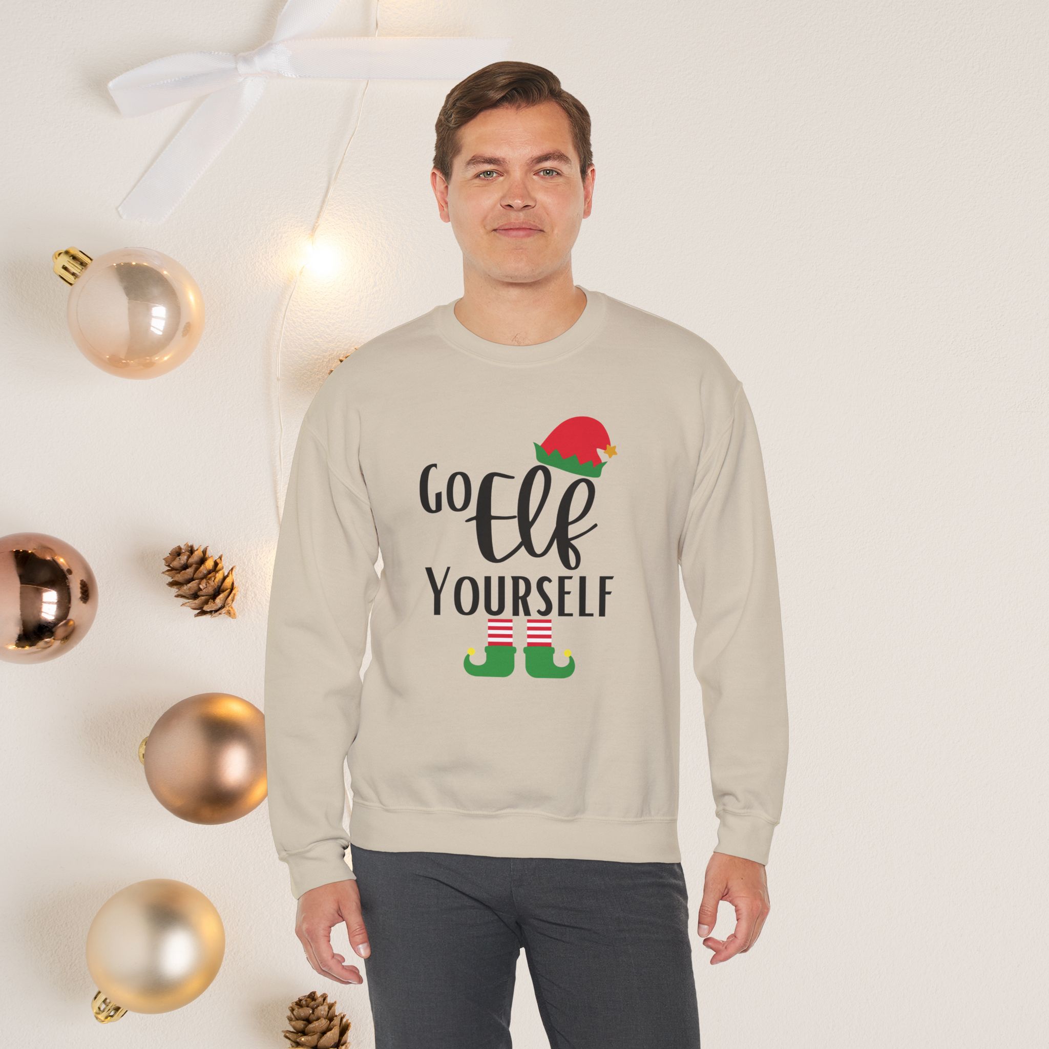 Go elf yourself | Crewneck Sweatshirt | unisex - Image 7