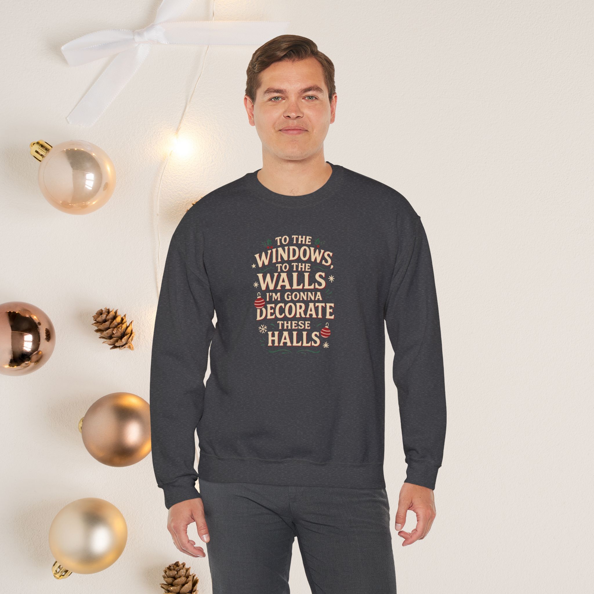 To the windows design 2 | Unisex | Heavy Blendâ„¢ Crewneck Sweatshirt - Image 35