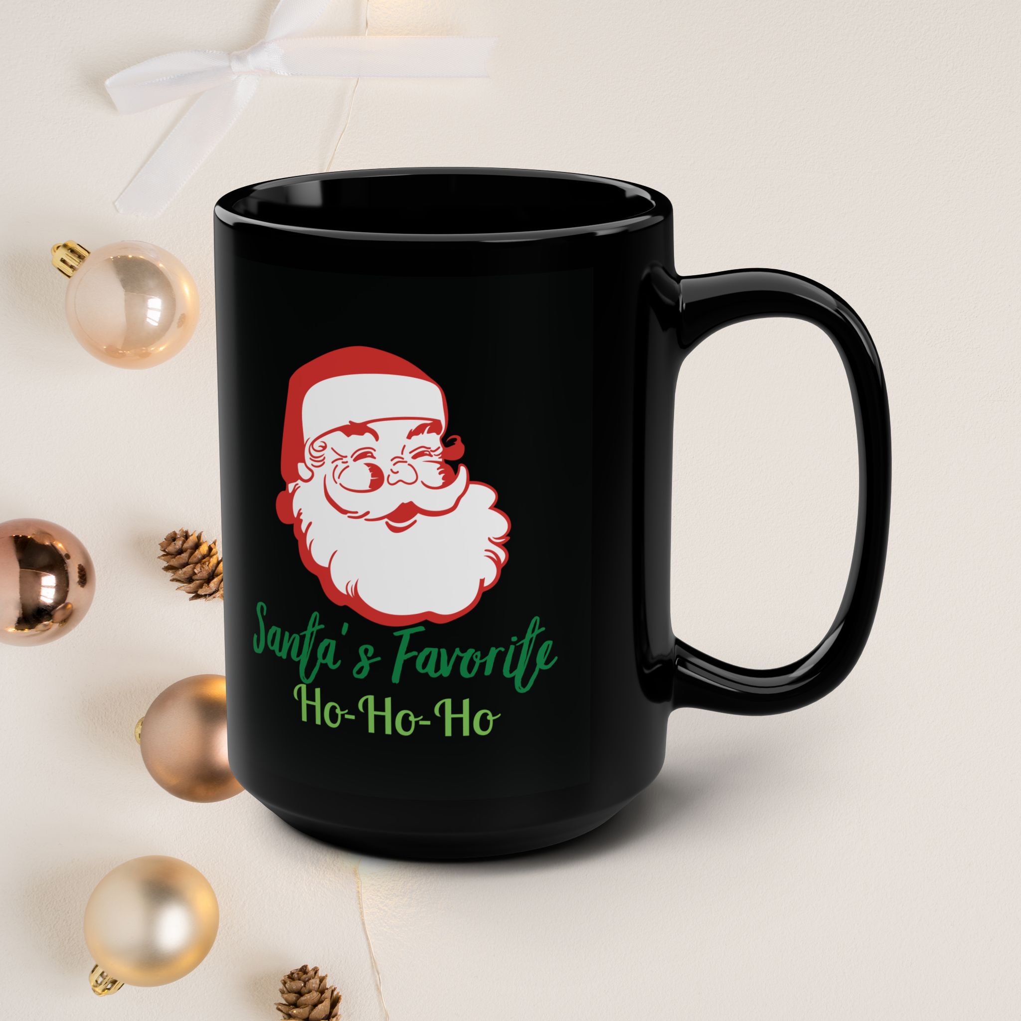 Santa's favorite ho, ho, ho, | mug | 15 oz