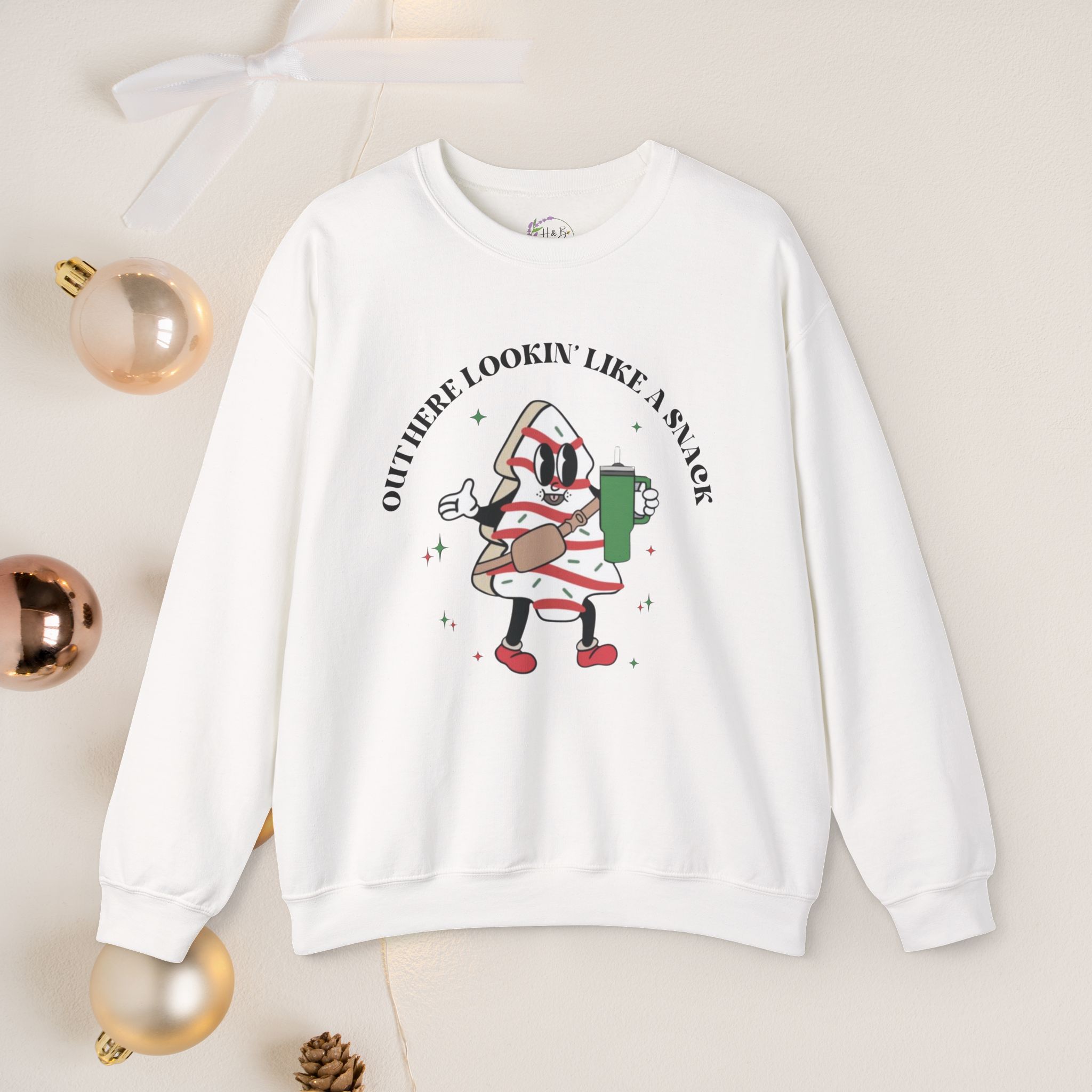 Out here lookin' like a snack, | Unisex Crewneck Sweatshirt - Image 11