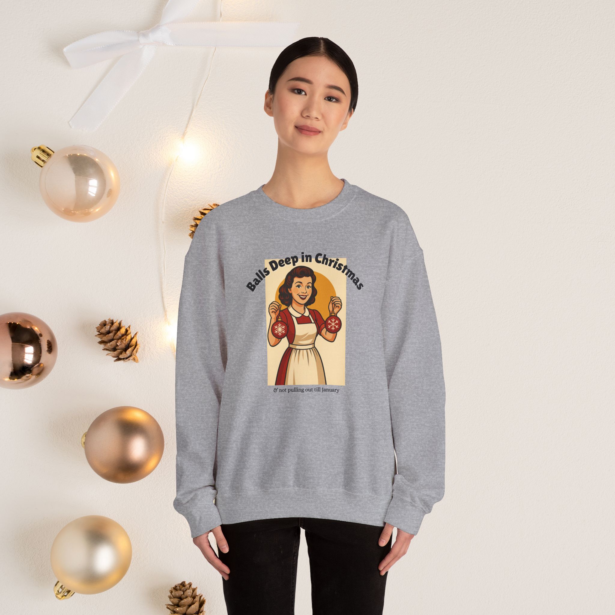 Balls deep | Unisex | Heavy Blend™ Crewneck Sweatshirt - Image 9
