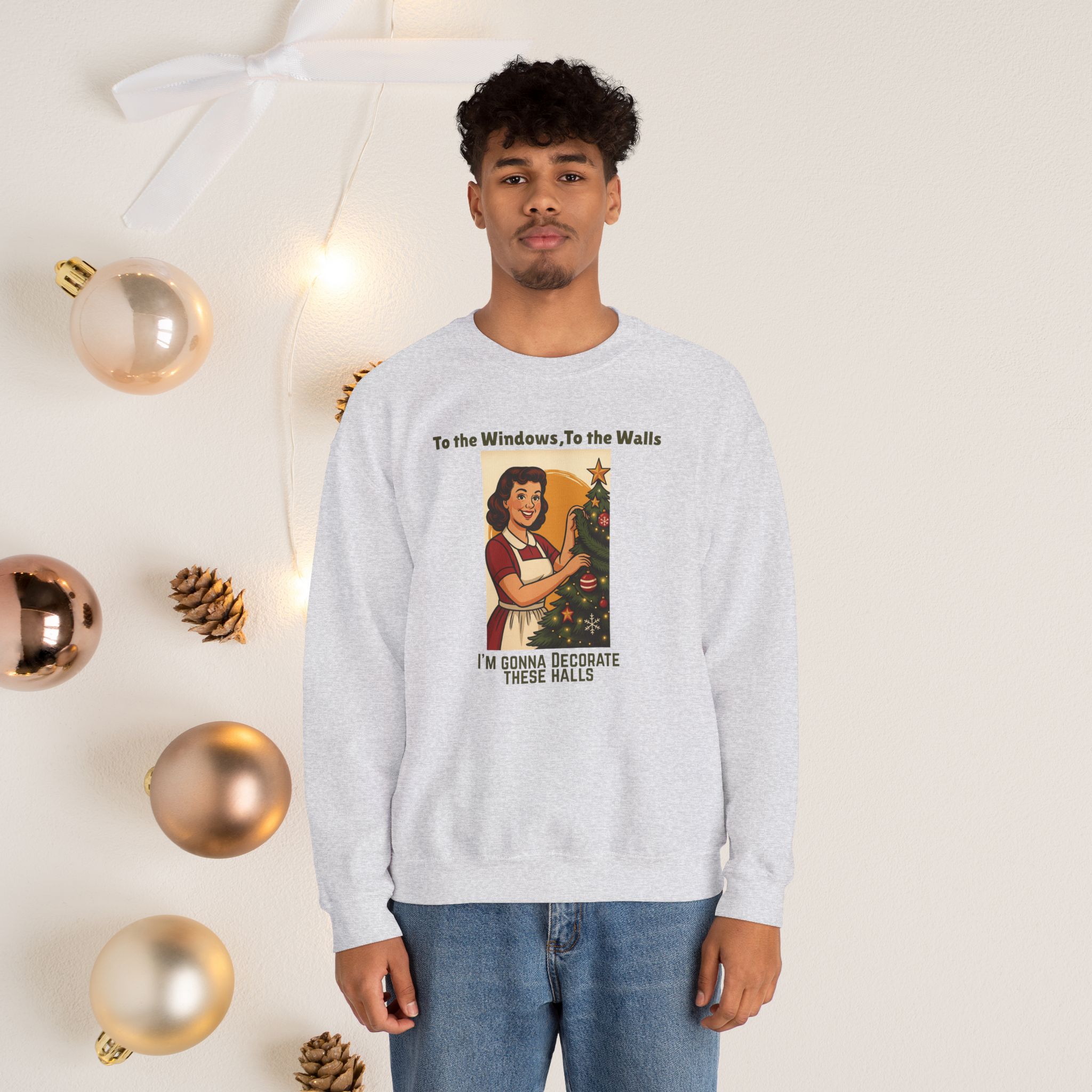 To the windows, to the walls | Unisex | Heavy Blend™ Crewneck Sweatshirt - Image 3