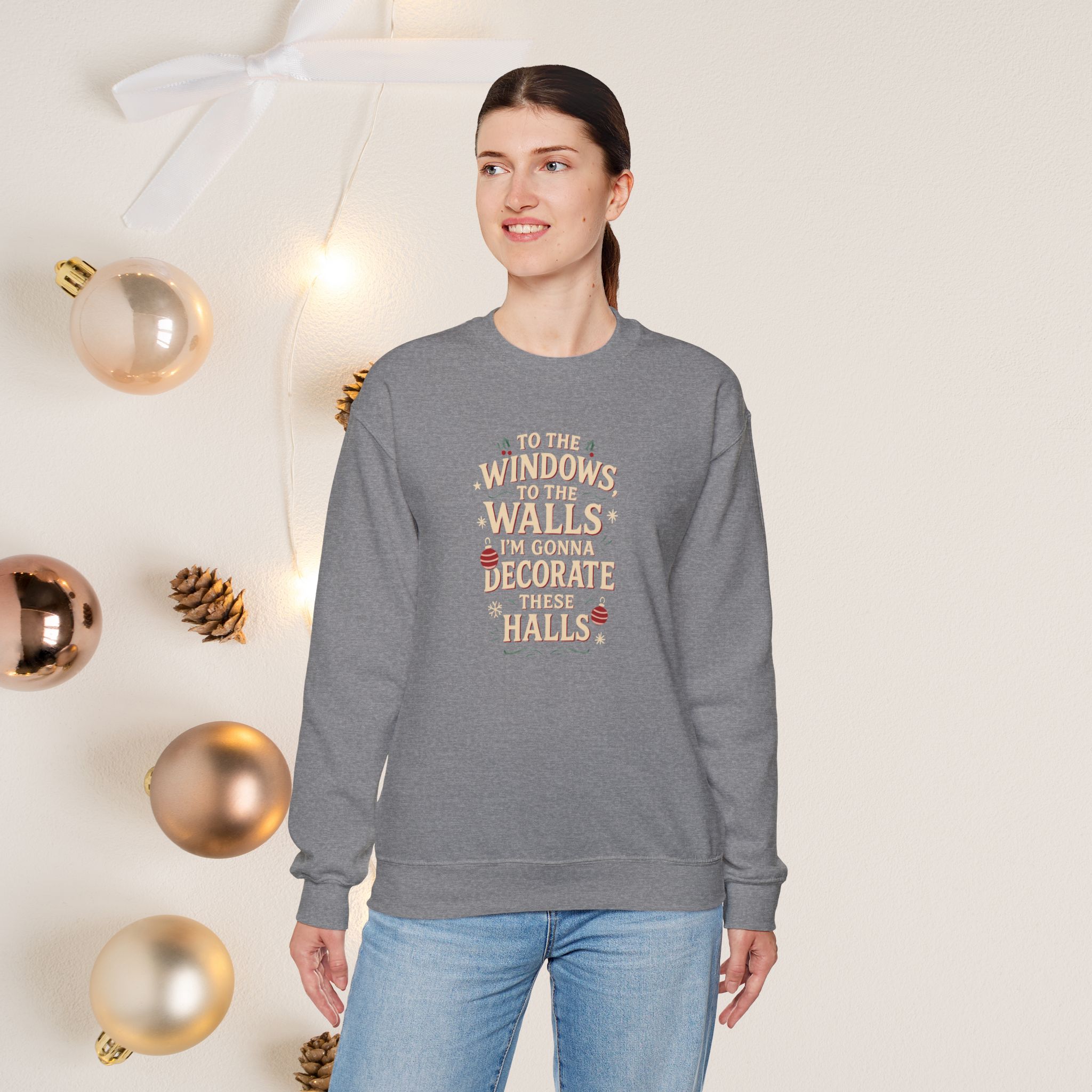 To the windows design 2 | Unisex | Heavy Blendâ„¢ Crewneck Sweatshirt - Image 25