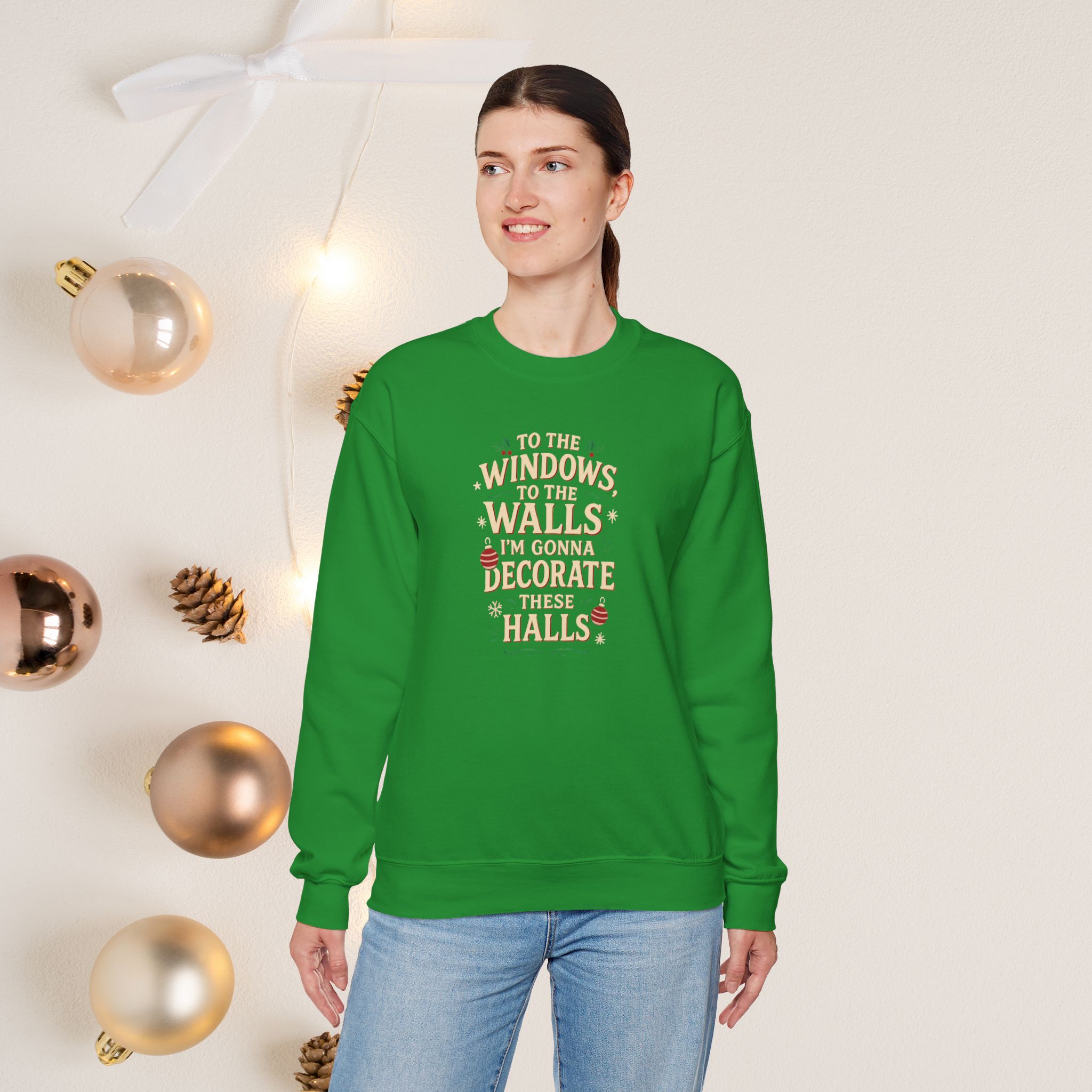 To the windows design 2 | Unisex | Heavy Blendâ„¢ Crewneck Sweatshirt - Image 7