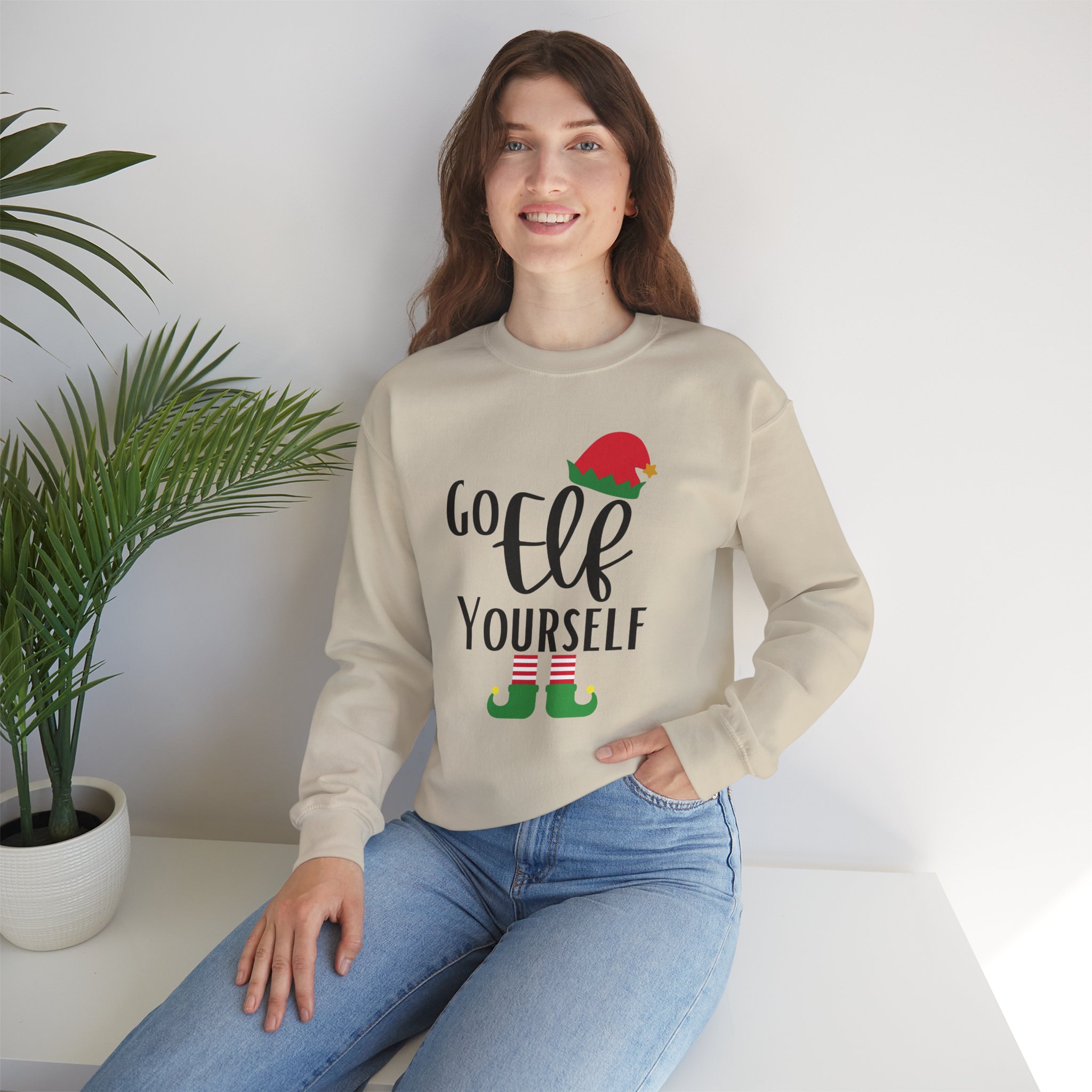 Go elf yourself | Crewneck Sweatshirt | unisex - Image 5